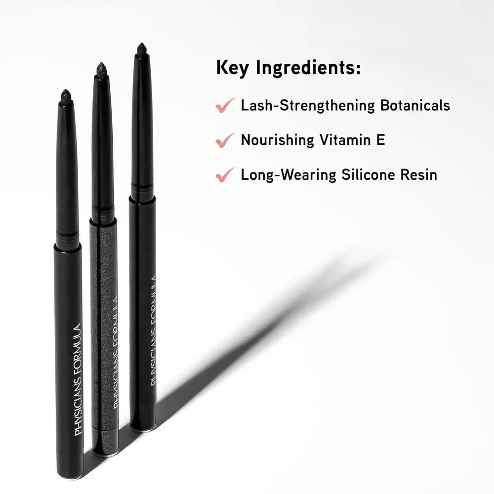 Physicians‎ Formula Eye Booster Gel Eyeliner Trio Black Shimmer Satin Matte NEW